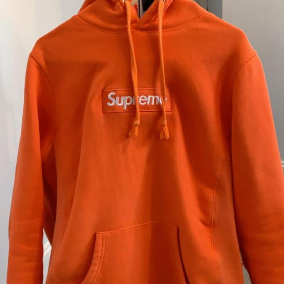 Supreme box logo hoodie - Orange
