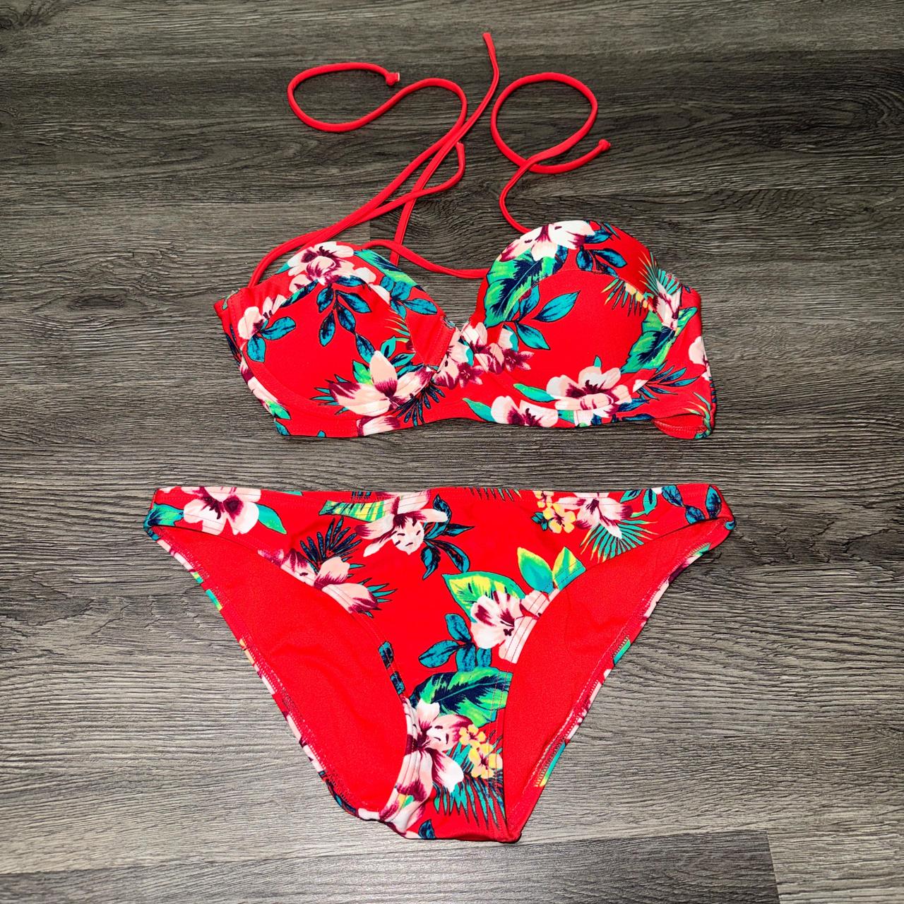 Two Piece Hollister Swimming Costume Vintage Y2K Hollister Piece