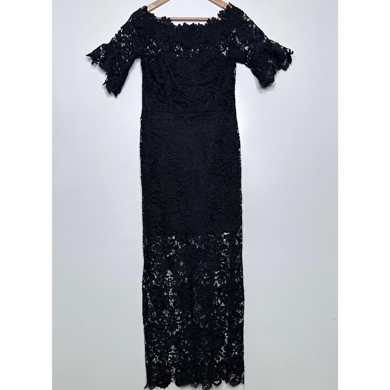 Depop Paper Dolls Black Lace Dress Gorgeous Black Crochet Lace
