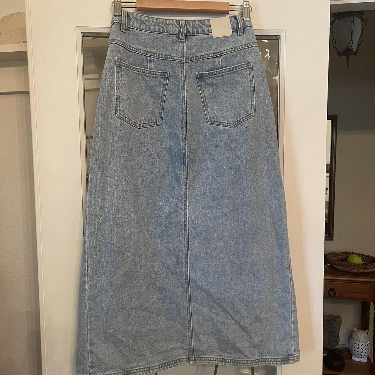 KOOKAÏ Women's Blue Skirt Depop