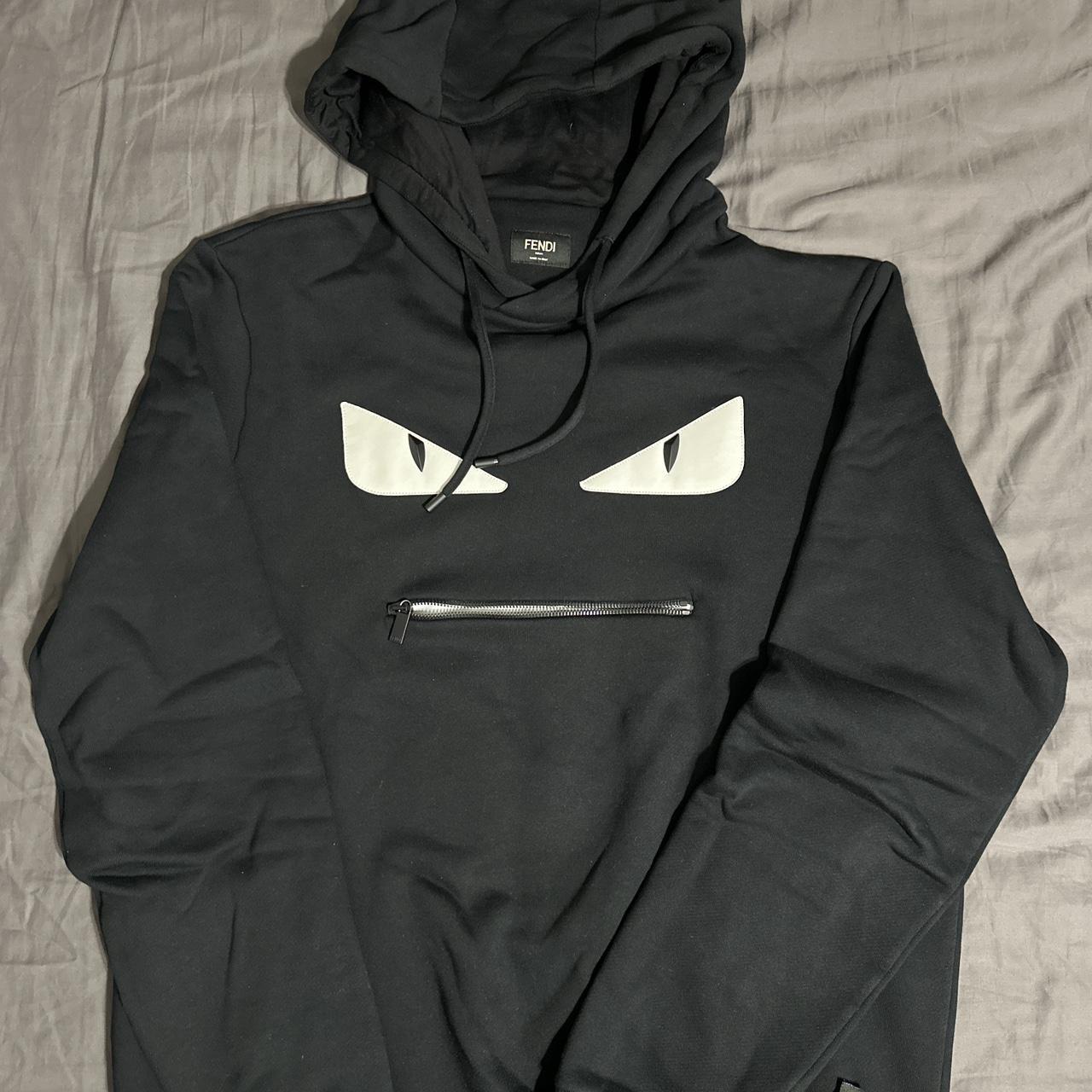 FENDI EMBELLISHED BAGS BUG HOODIE Purchased online