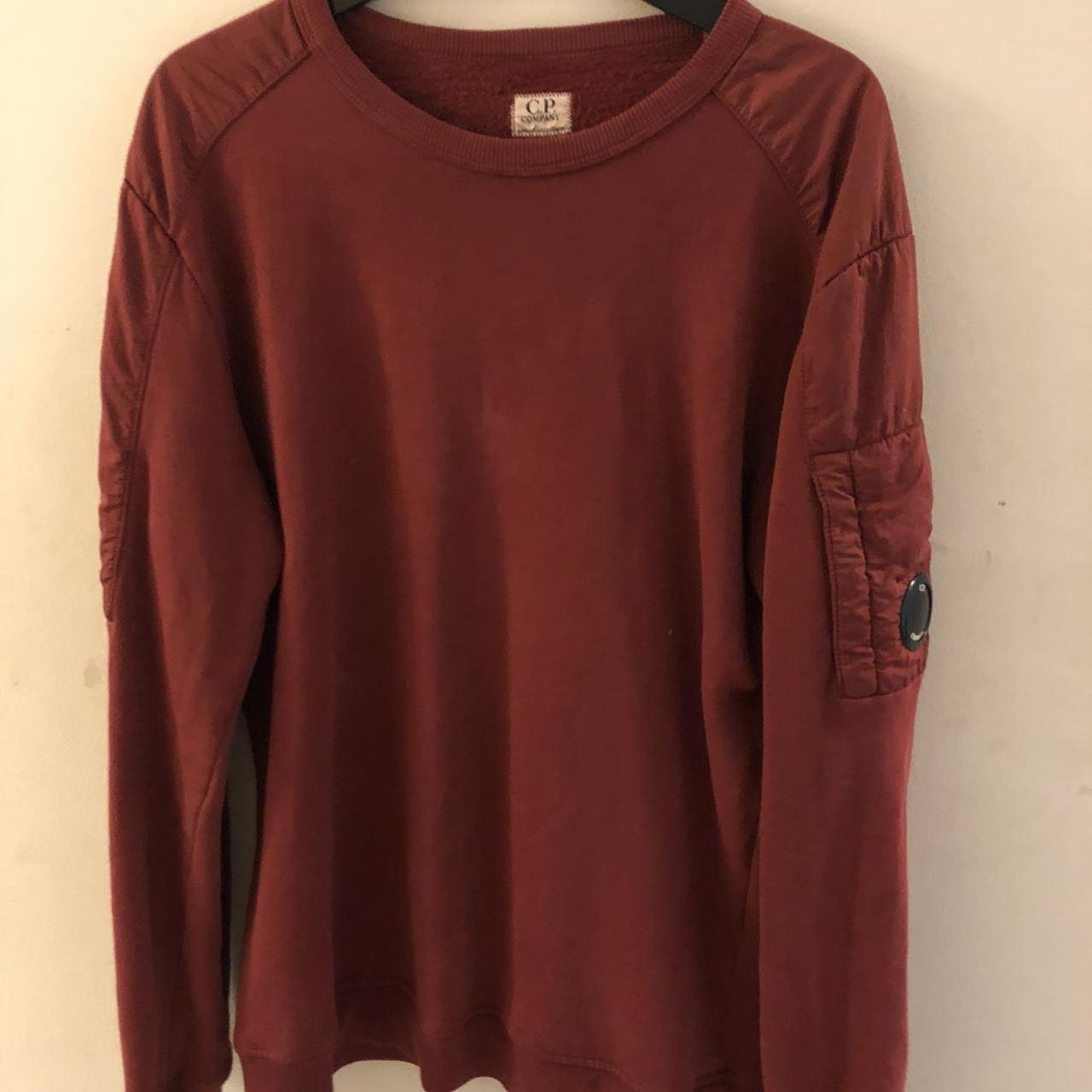 mens red cp company jumper