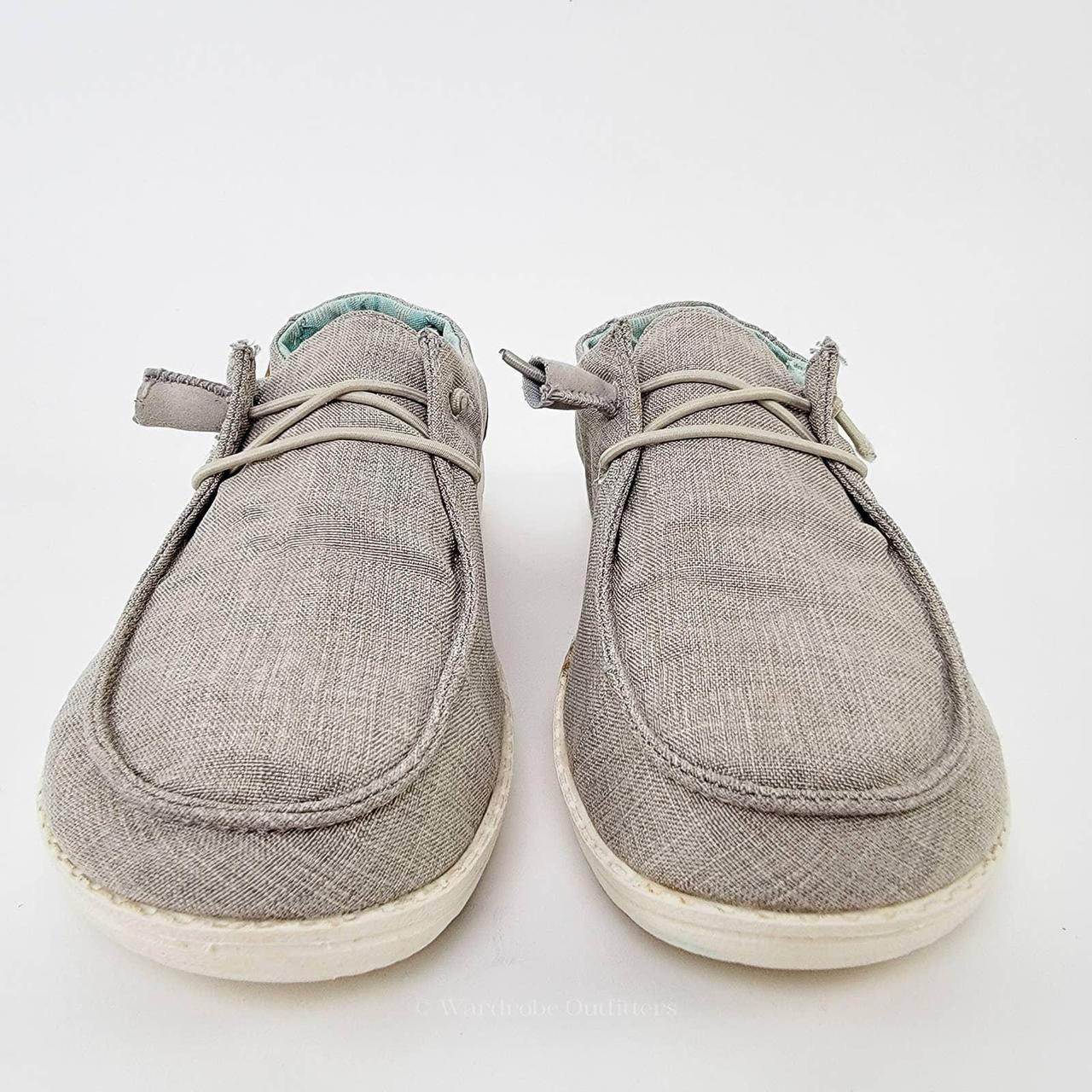 Women's Grey And White Loafers 