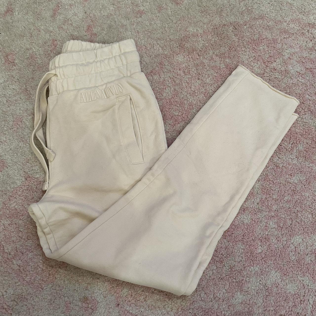 All Saints cream sweatpants