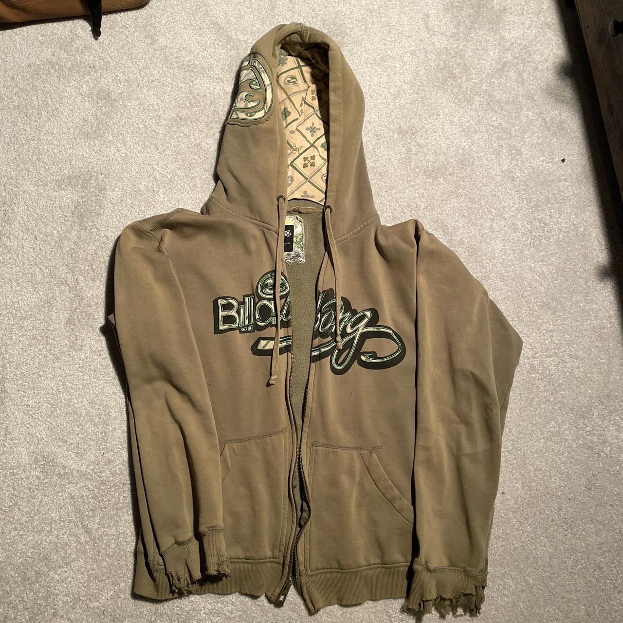 Vintage Y2K Billabong Zip Up Hoodie Tagged L.... - Depop