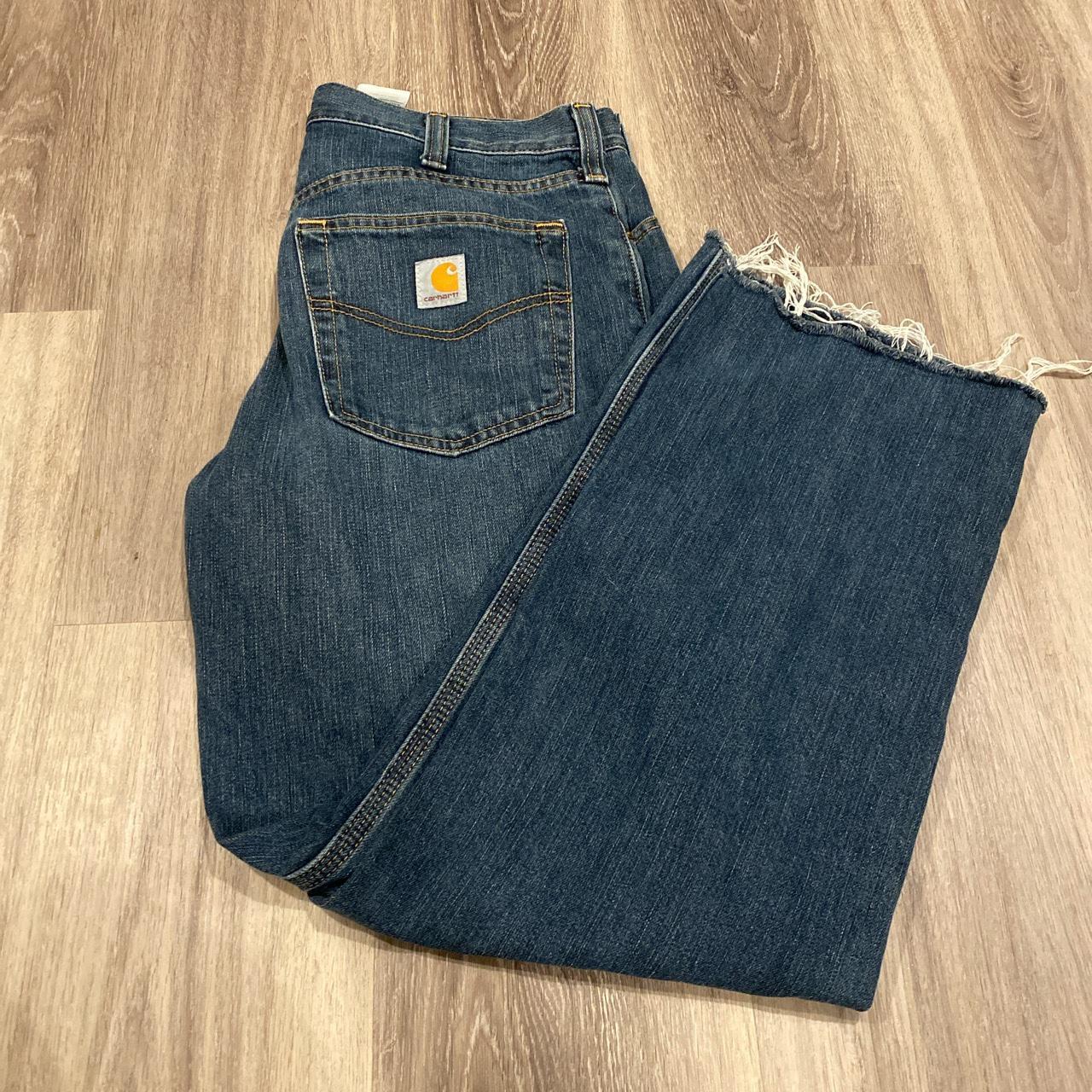 Carhartt baggy jeans 32x30 distressed at the... - Depop