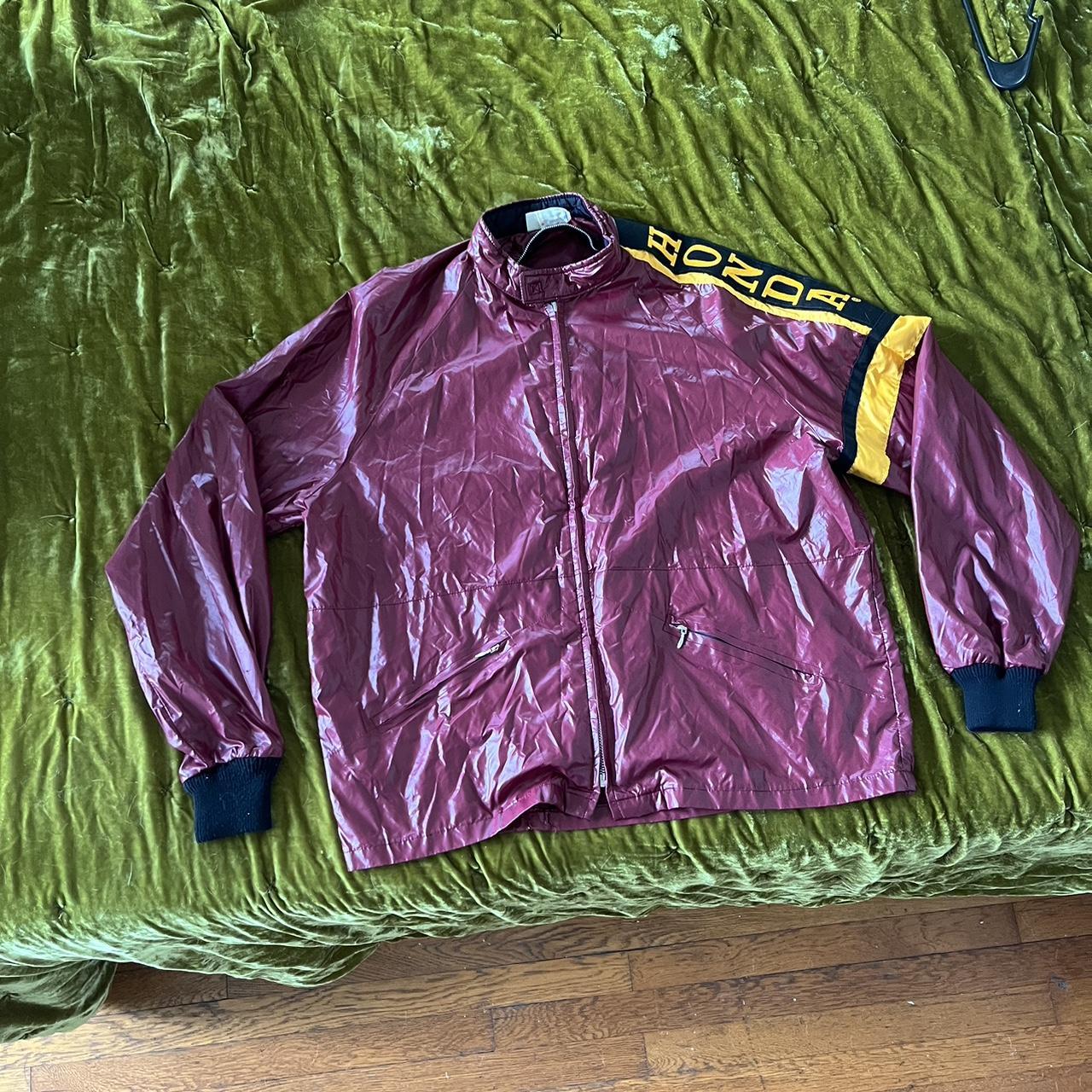 Vintage 70s 80s Honda Windbreaker Men s Burgundy. Depop