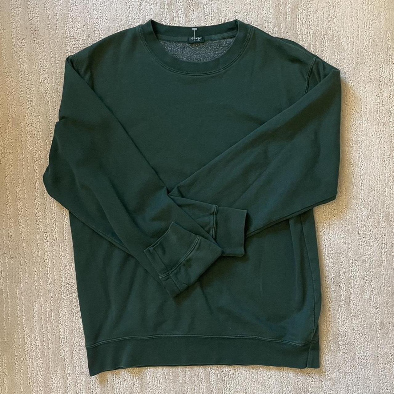 Brandy Melville Women's Green Sweatshirt Depop