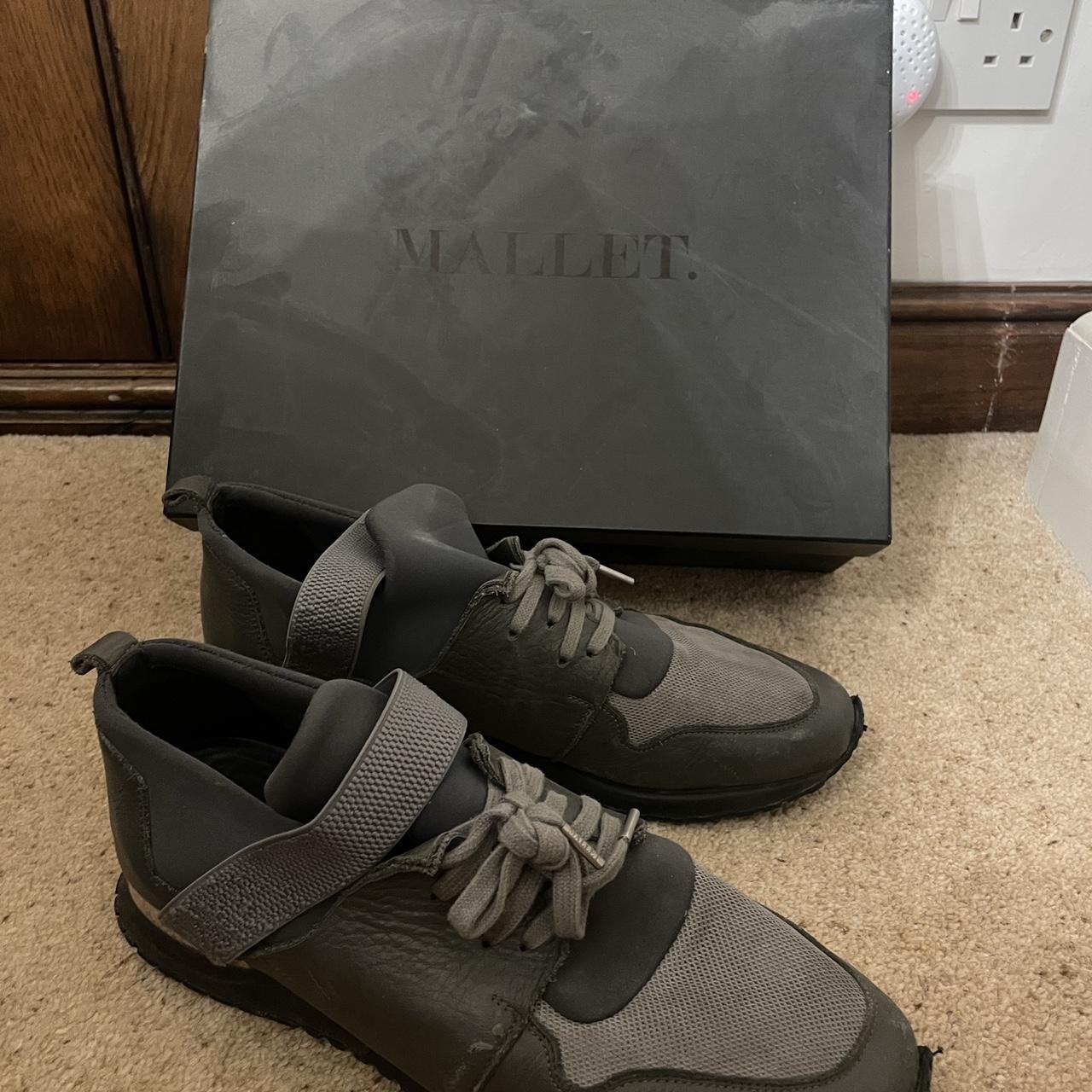 mens grey mallet trainers