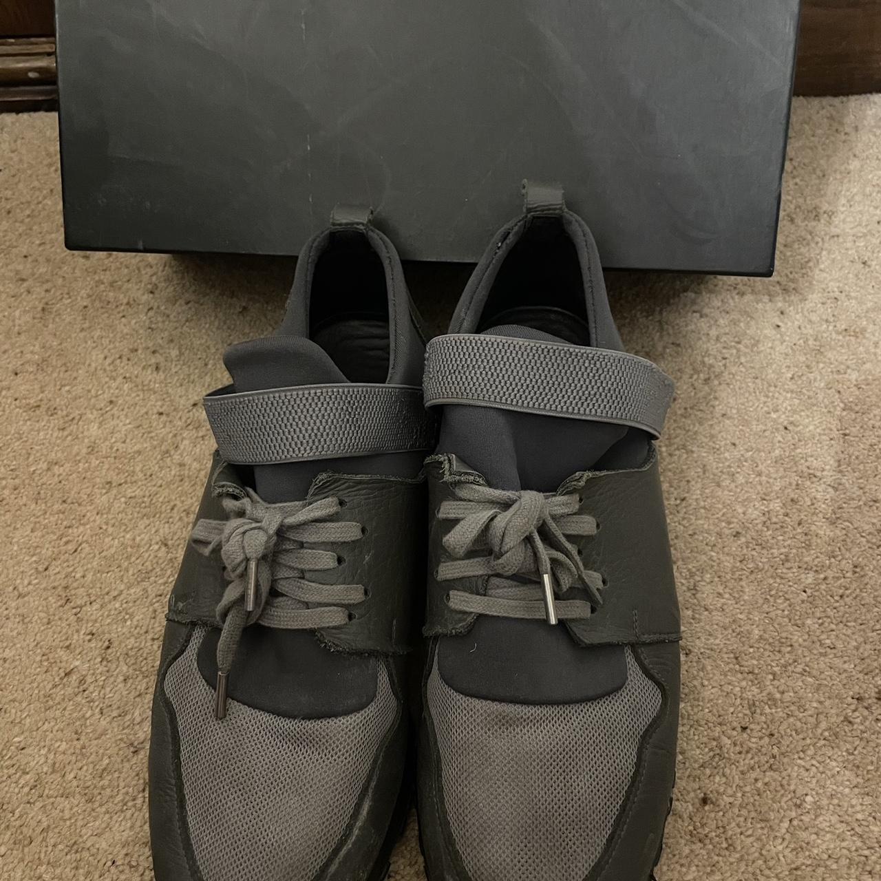 mens grey mallet trainers