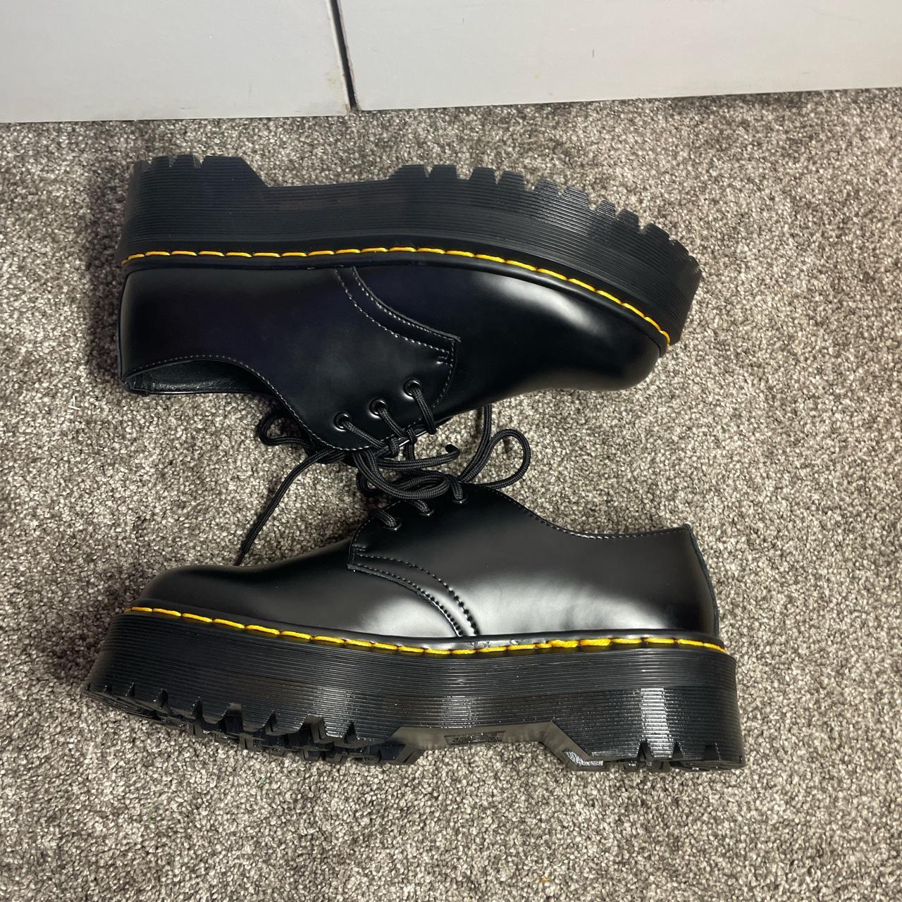 Dr. Martens Men's Black and Yellow Boots | Depop