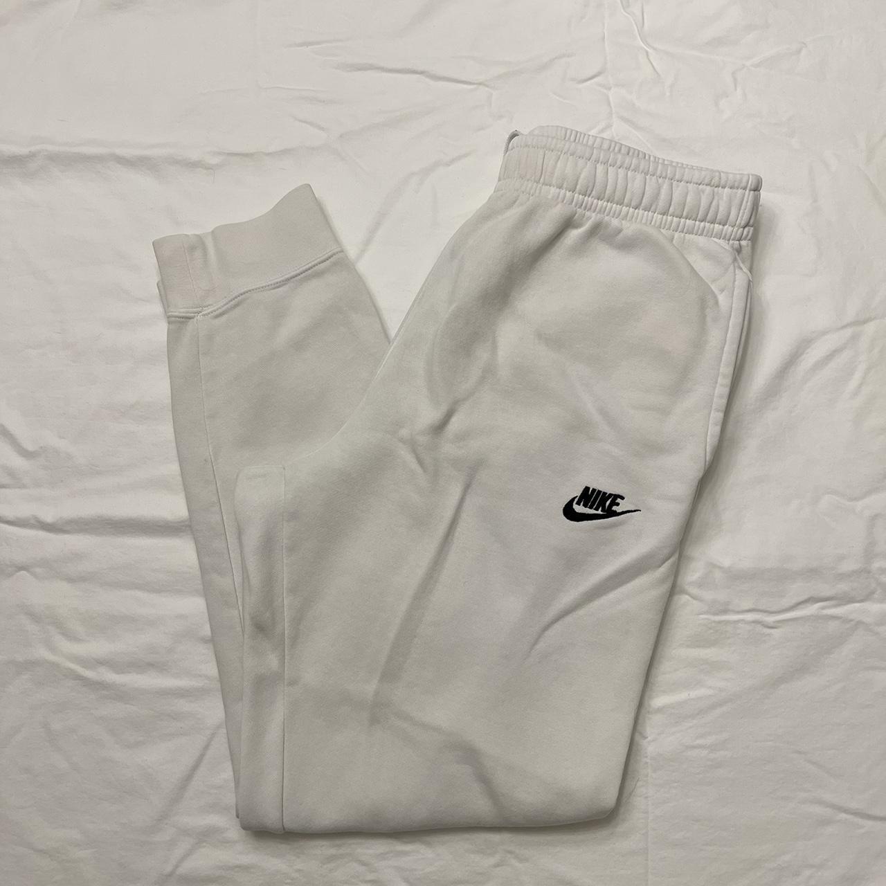 mens nike sweatpants white