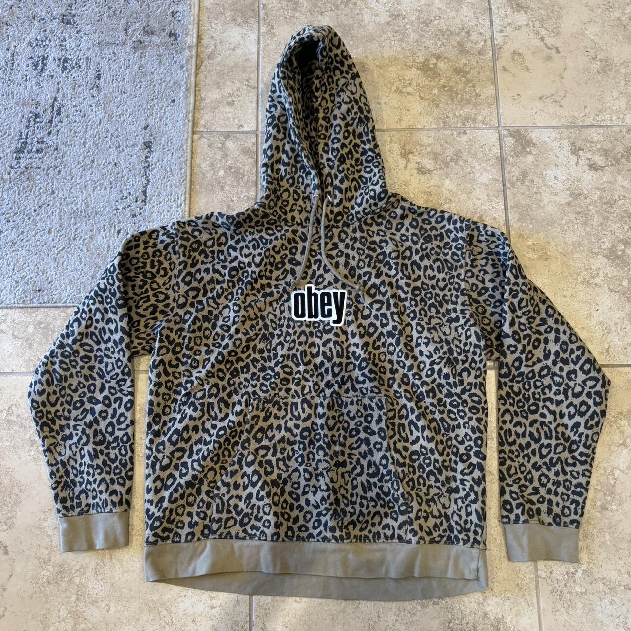 Obey cheetah print sweatshirt on sale