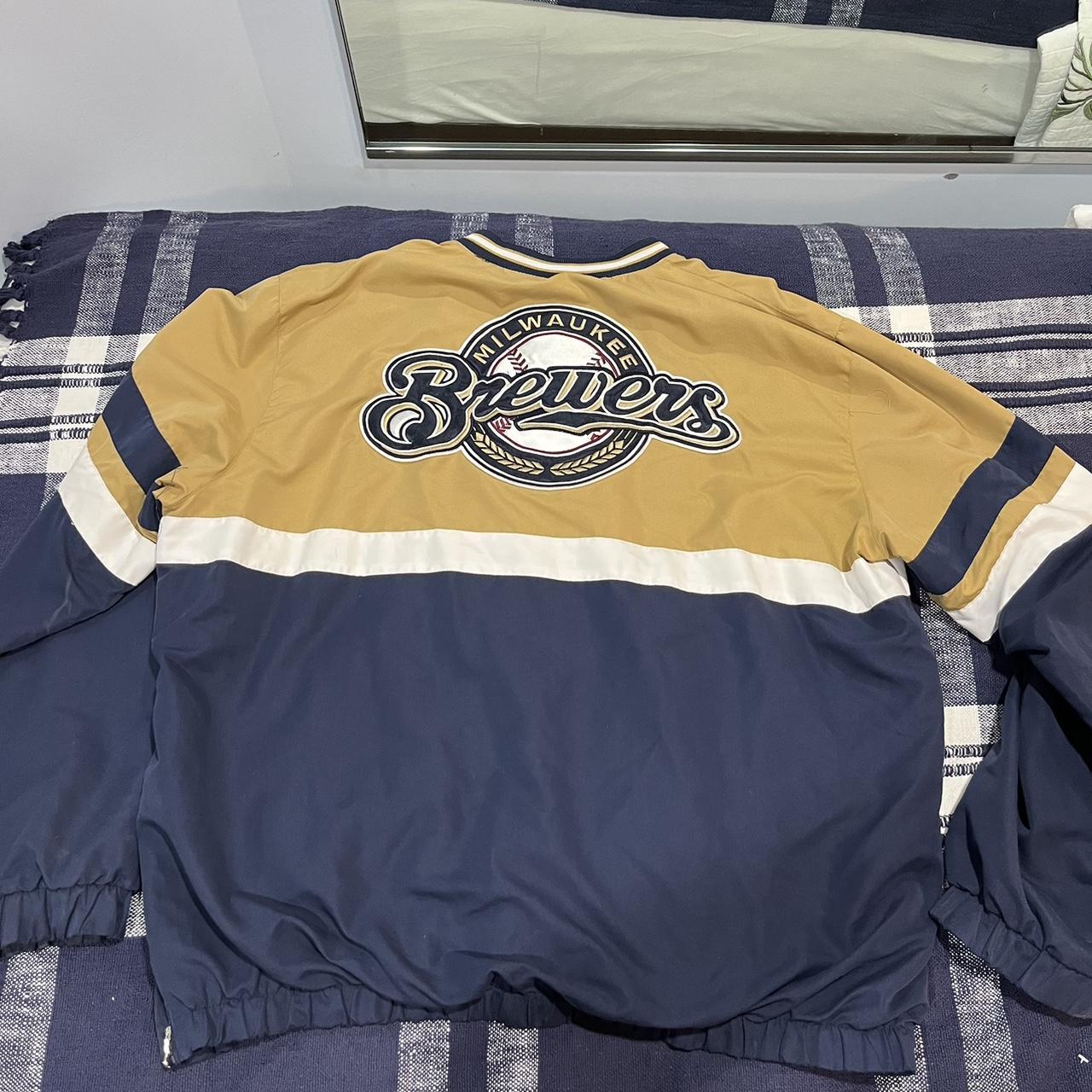 MLB Genuine Merchandise Blue Milwaukee Brewers... - Depop