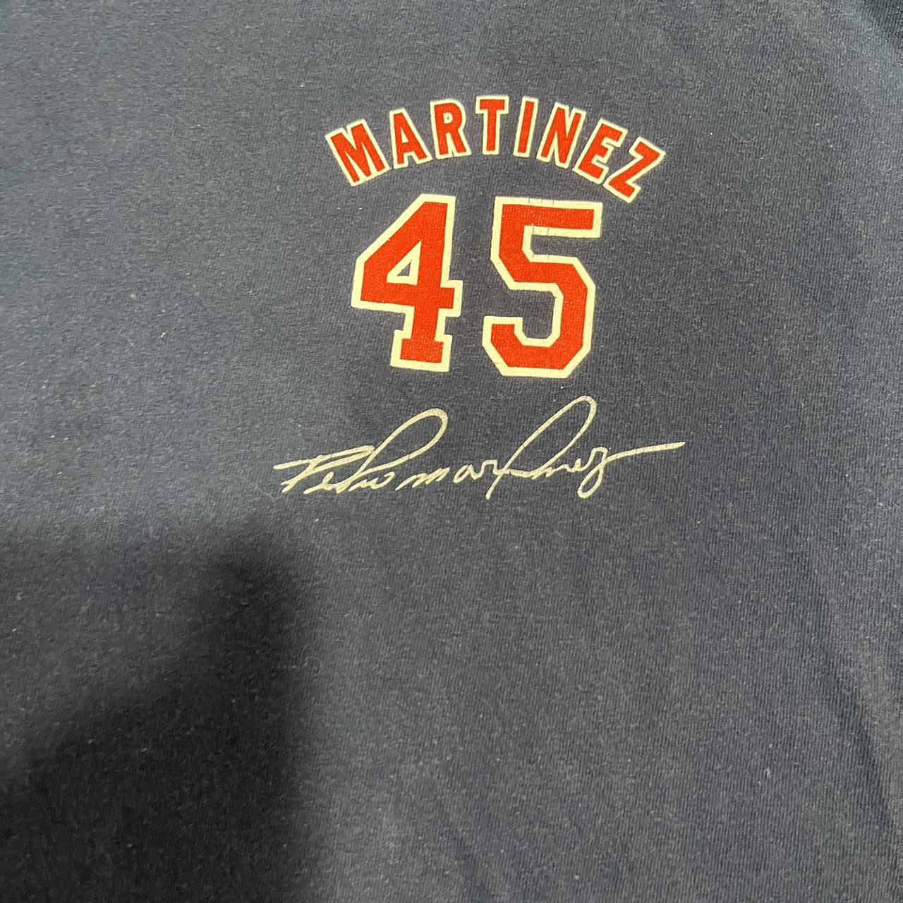 Majestic Pedro Martinez Boston Red Sox Jersey T Shirt Vtg 