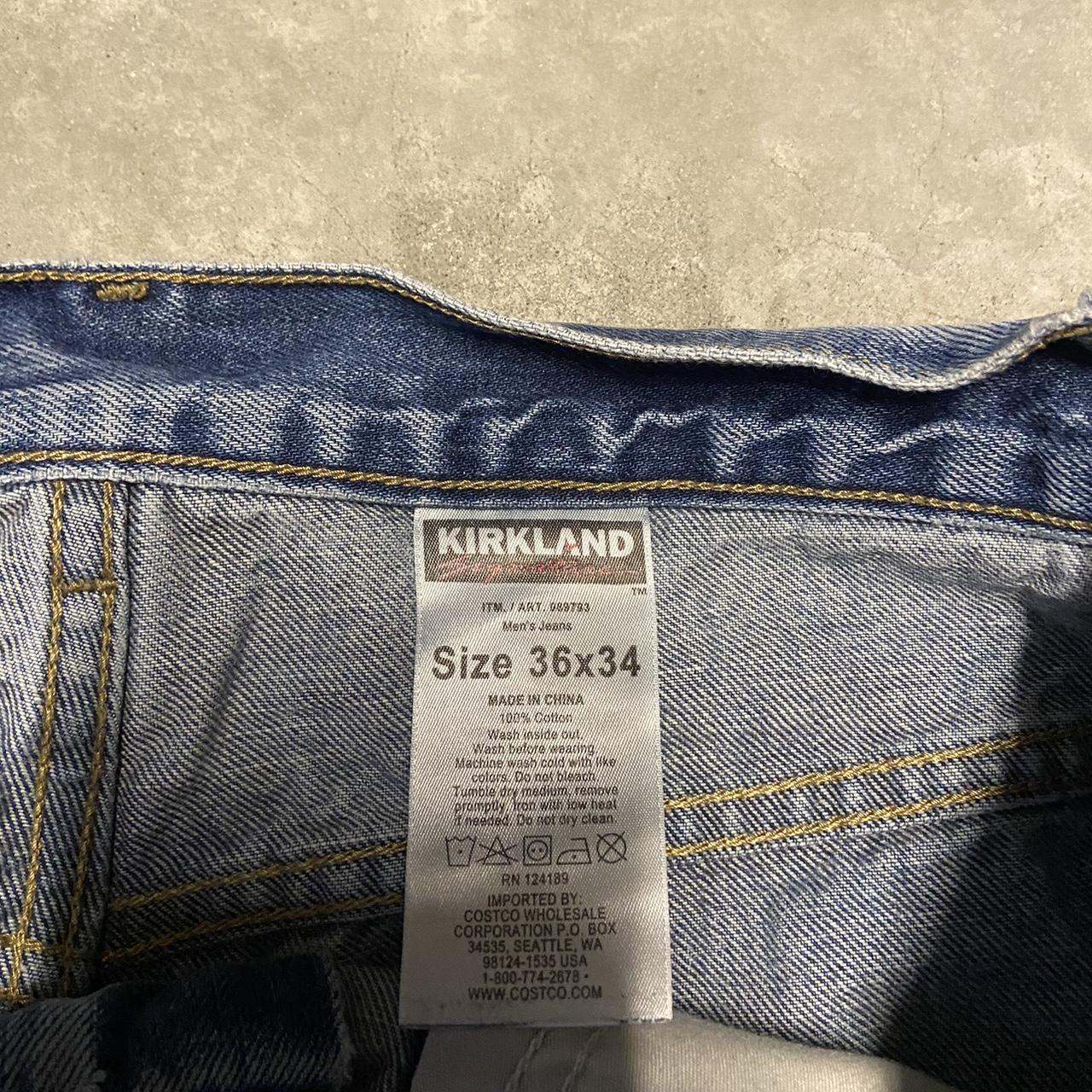 kirkland brand jeans size 36x32 - Depop