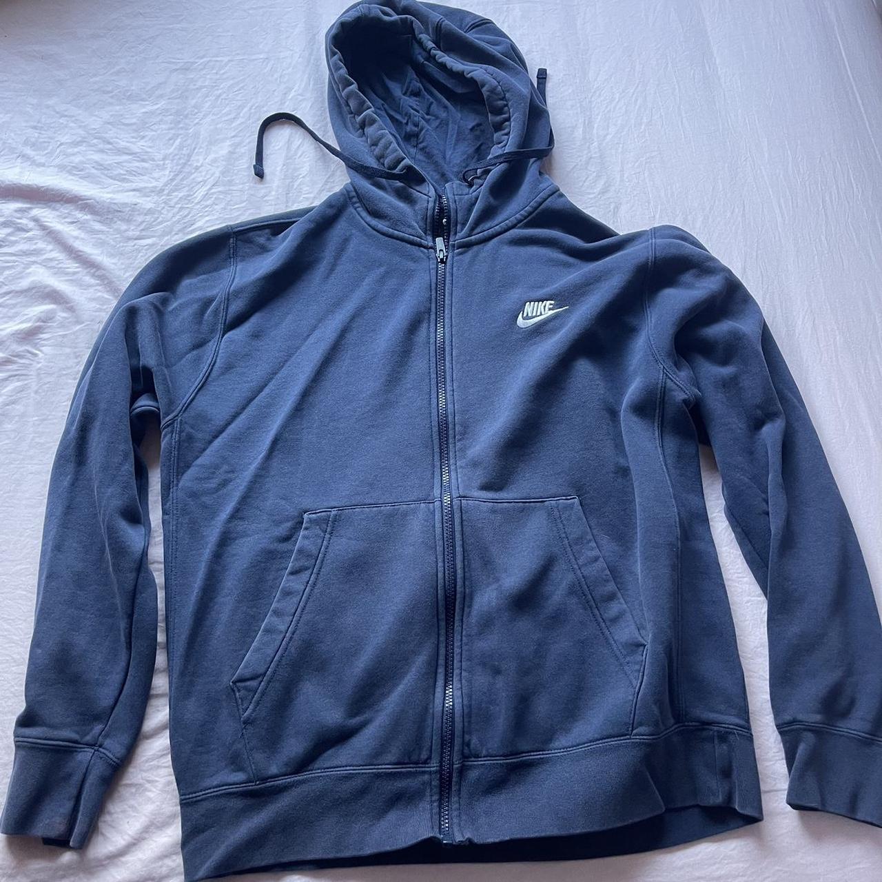 nike therma fit hoodie navy blue