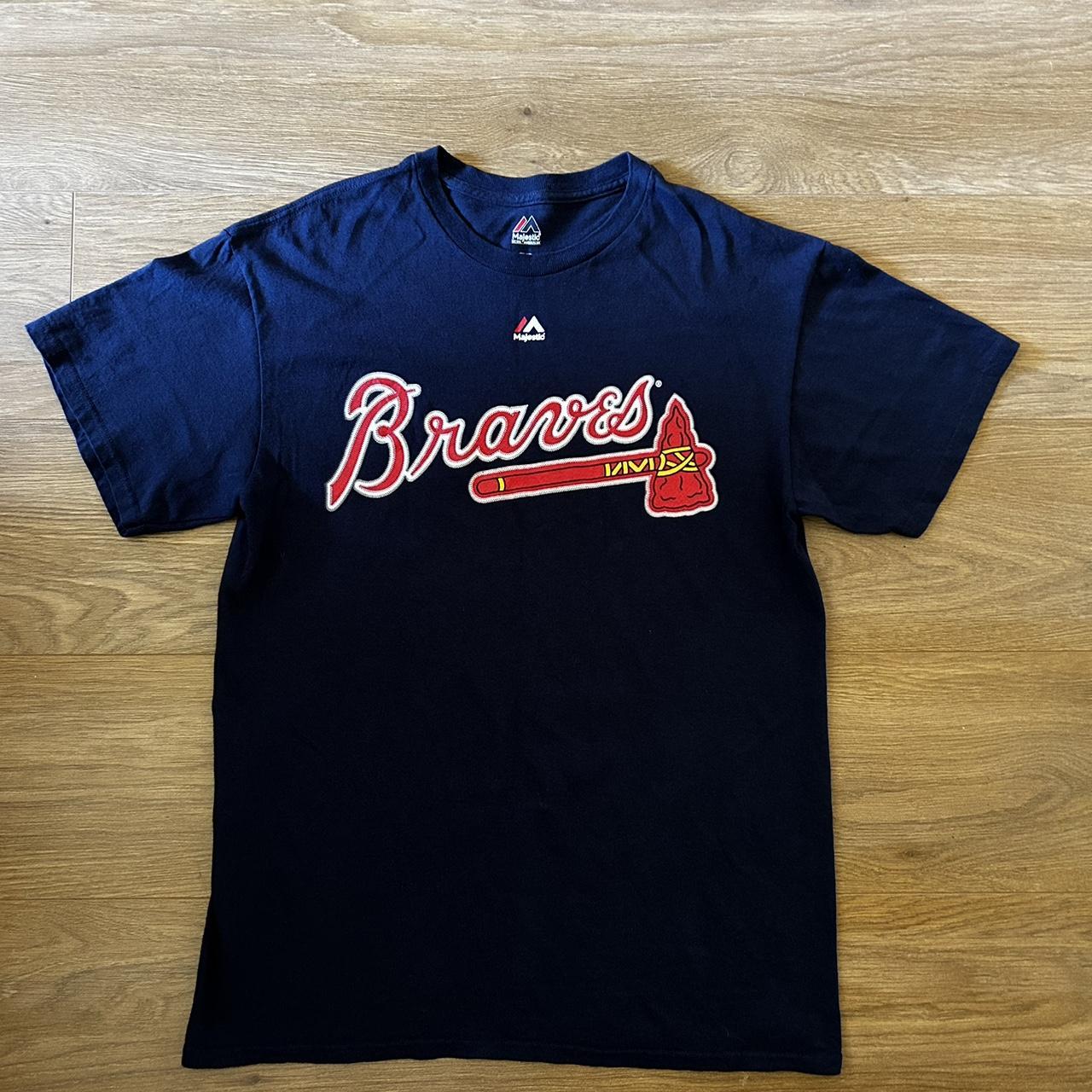 Vintage Majestic Athletic Indiana Braves MLB tshirt.... - Depop