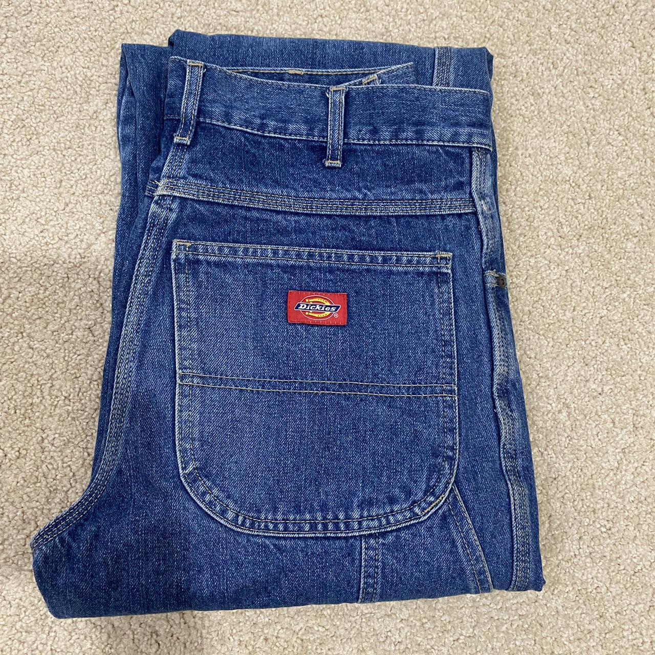 baggy dickies carpenter jeans waist 28” - Depop