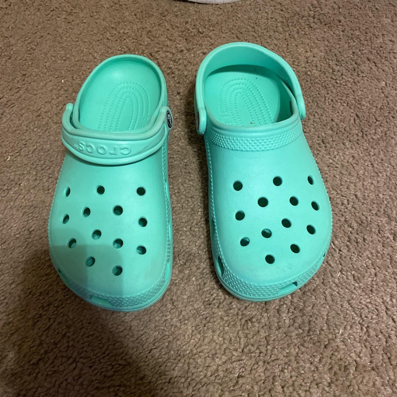 Turquoise crocs clearance