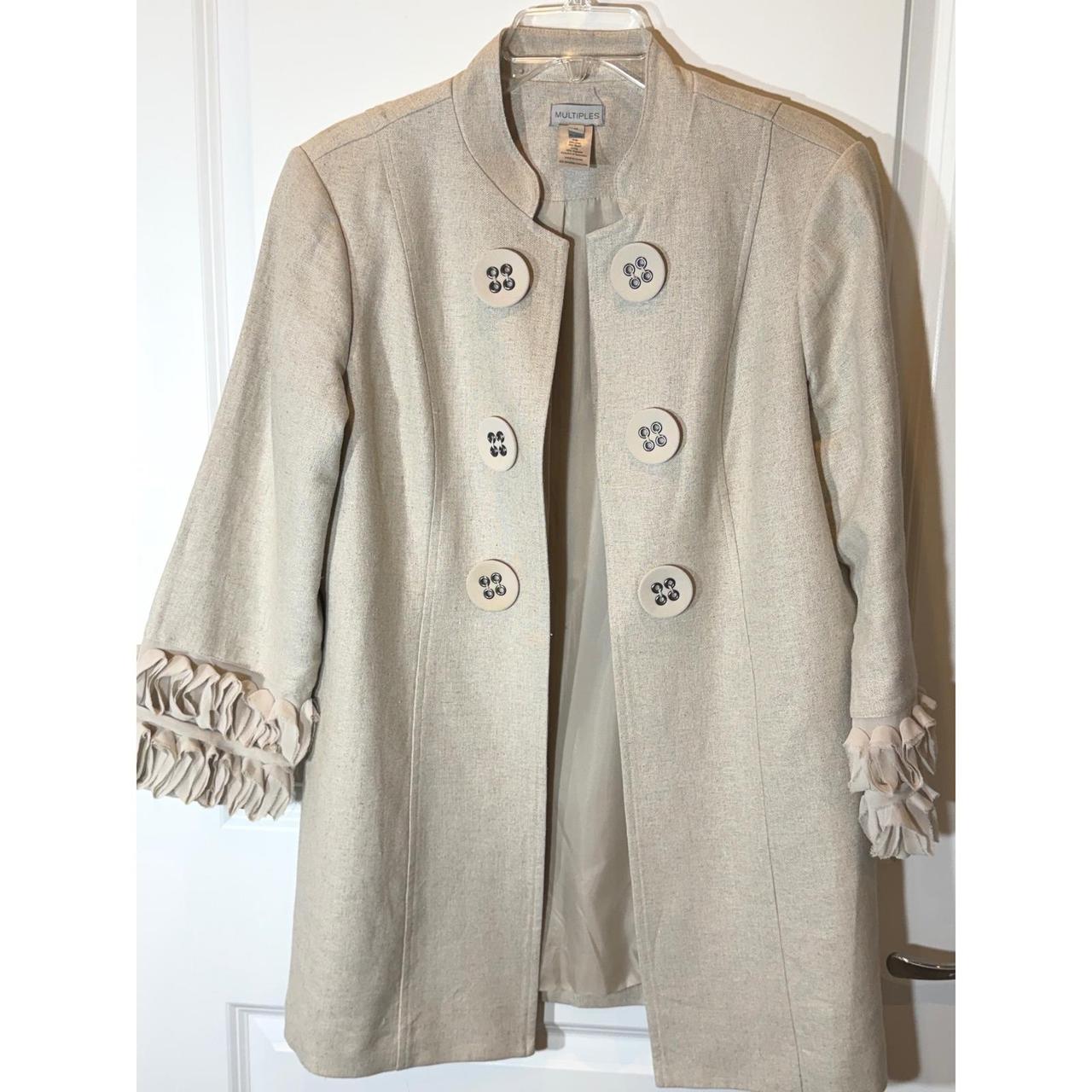 Multiples Women's Lightweight Jacket - Tan/Cream … - image 1