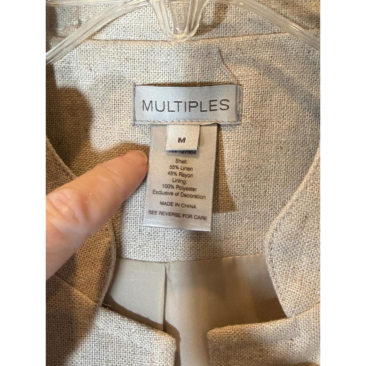 Multiples Women's Lightweight Jacket - Tan/Cream … - image 2