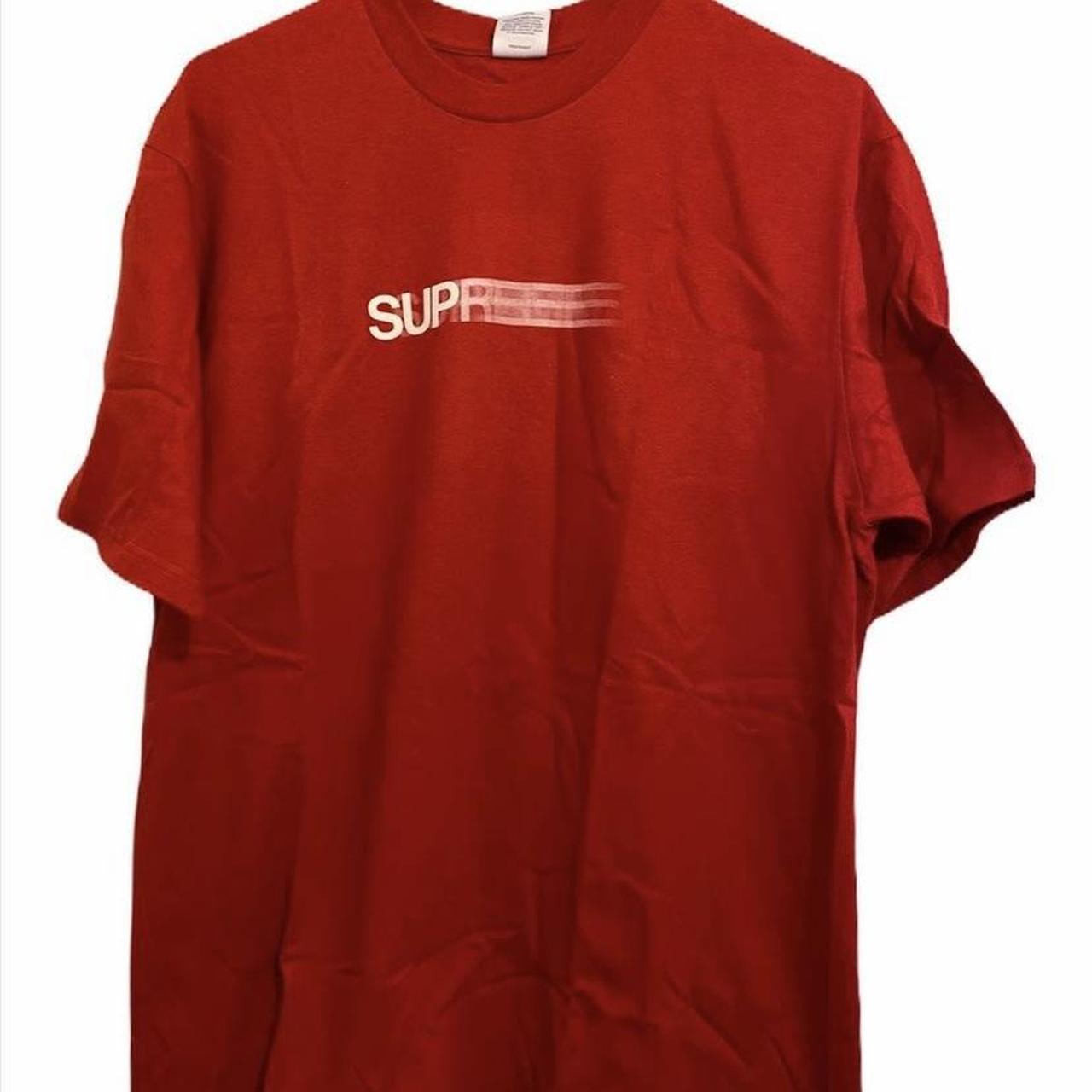 Supreme motion 2025 logo tee red