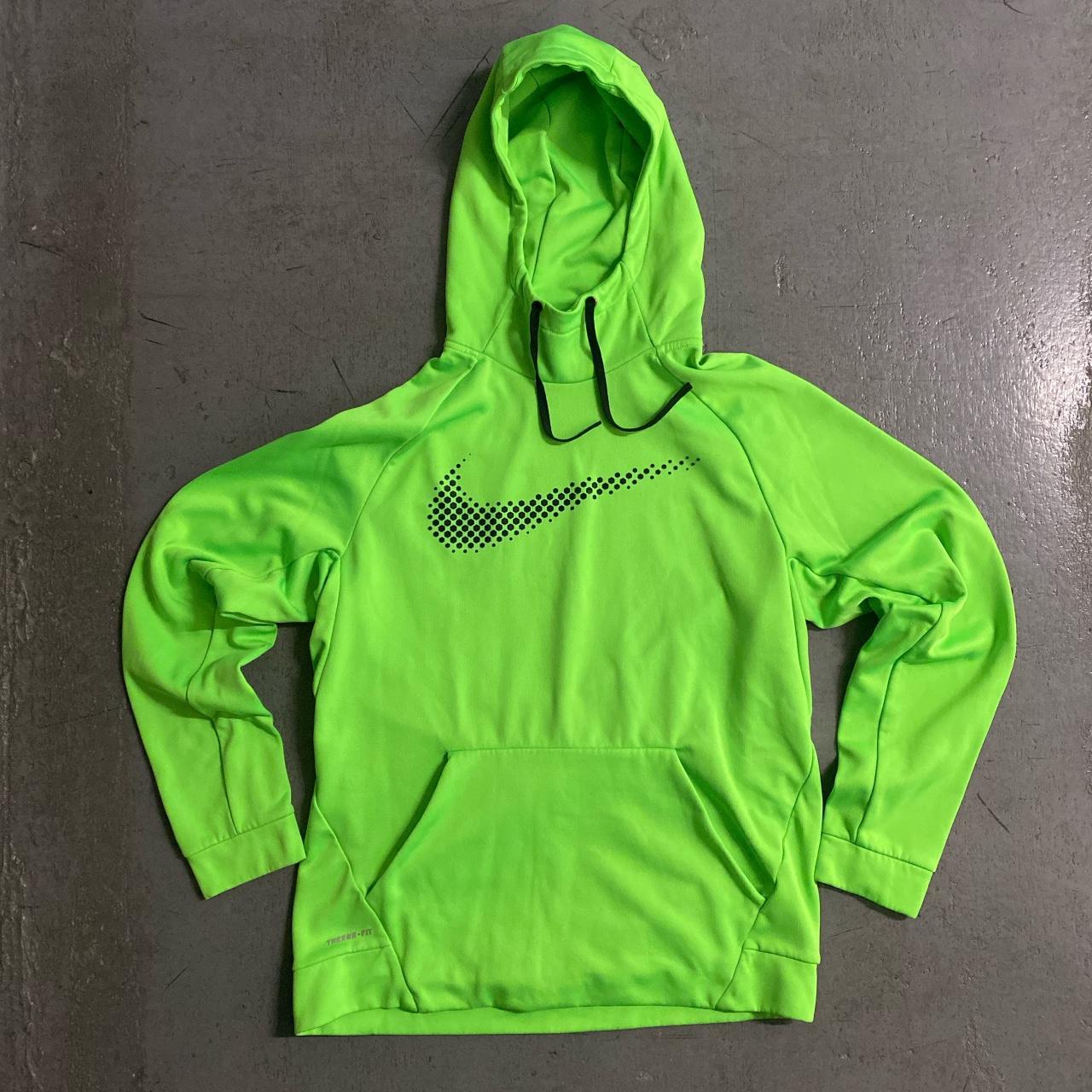 nike hoodie neon green