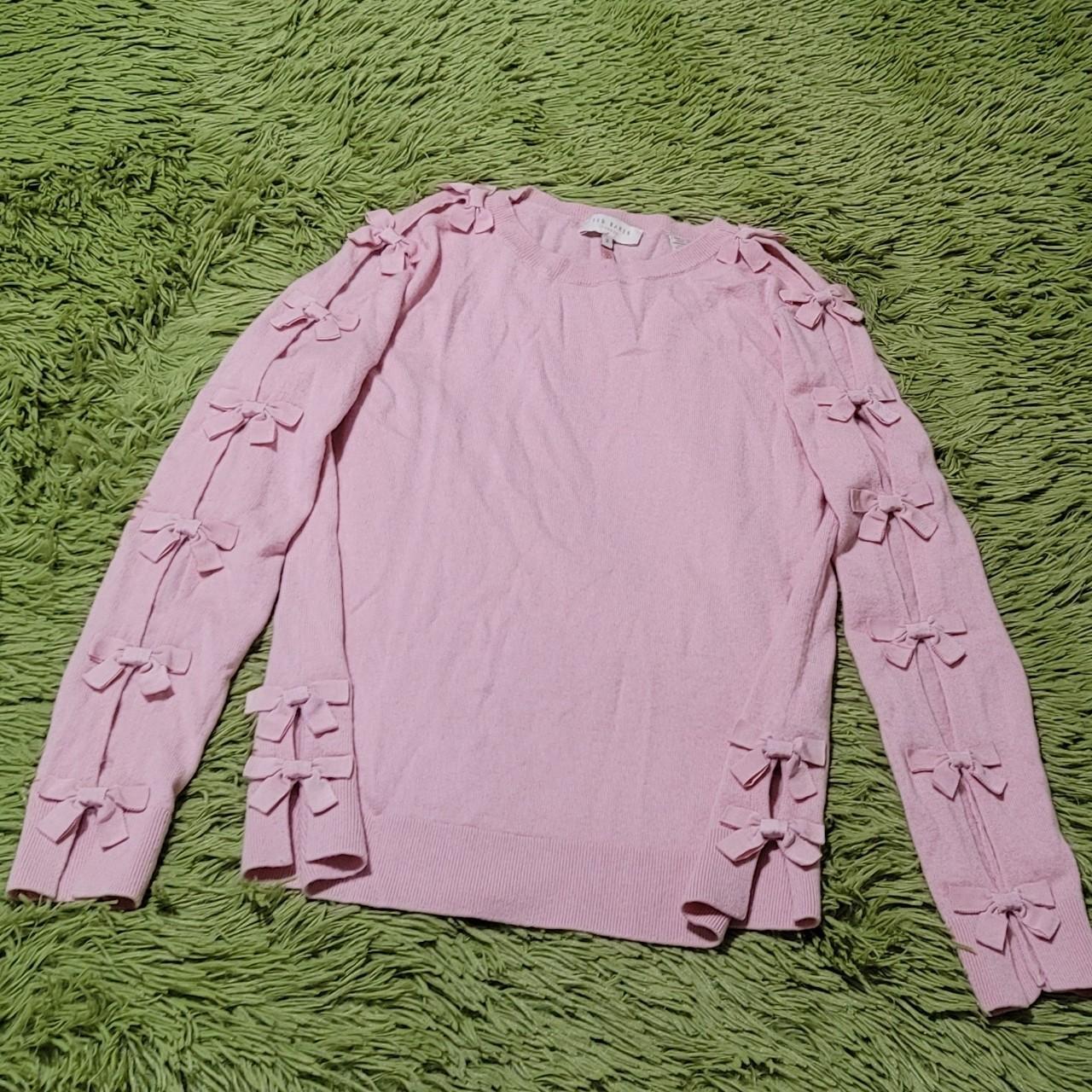 Ted Baker Bow Sweater in Pink ♡ Please No PayPal... - Depop