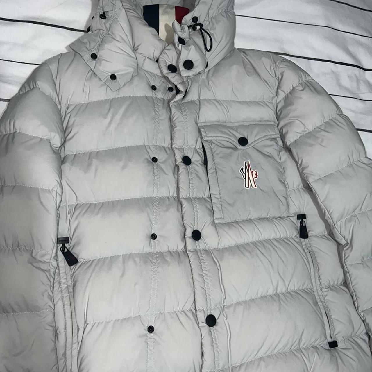 Moncler Men's Cream and White Jacket | Depop