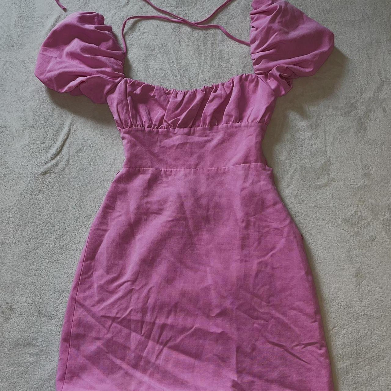 Zara Women's Pink Dress | Depop