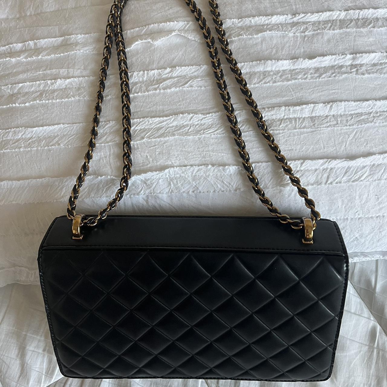 Charles & Keith black purse with chain details, Free... - Depop