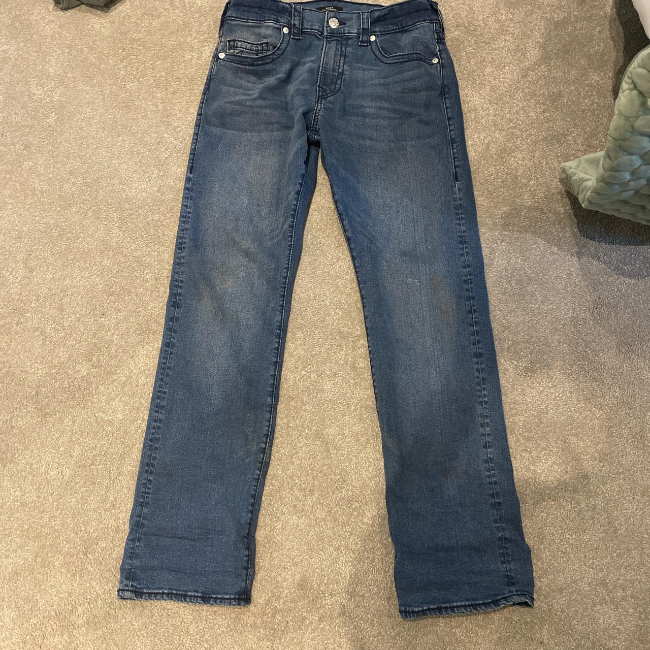 True religion straight leg/baggy ish jeans waist 33... - Depop