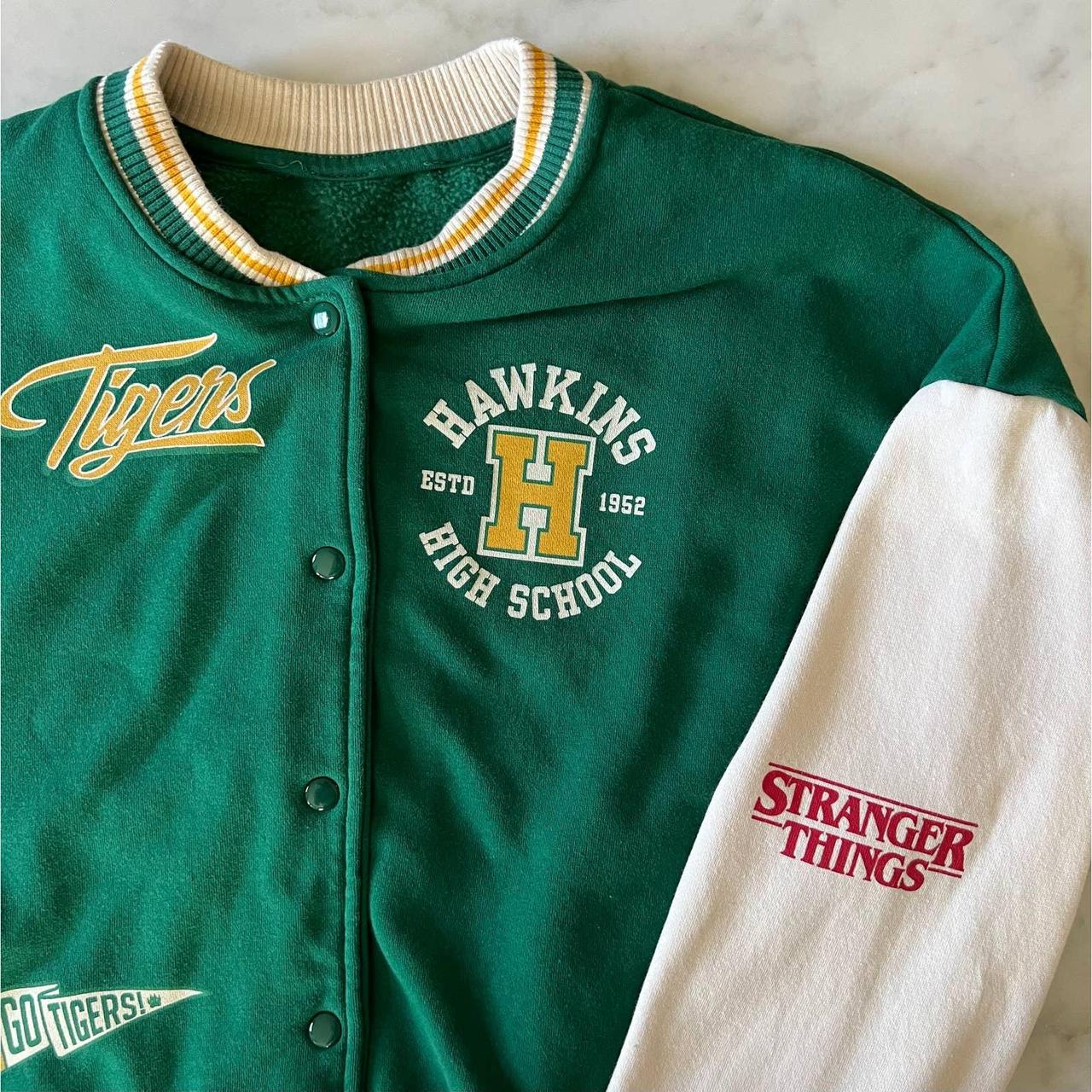 Women's Hawkins Tiger Baseball Varsity Jacket - Stranger Things Outfits