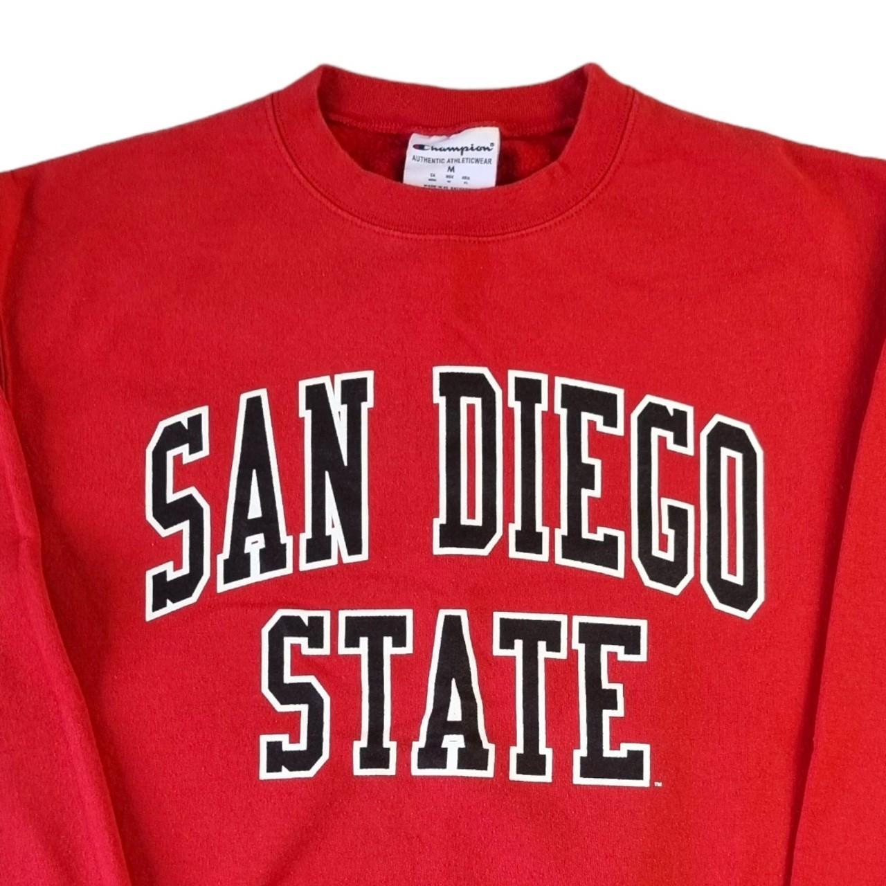 Vintage Champion San Diego State Aztecs Sweatshirt... - Depop
