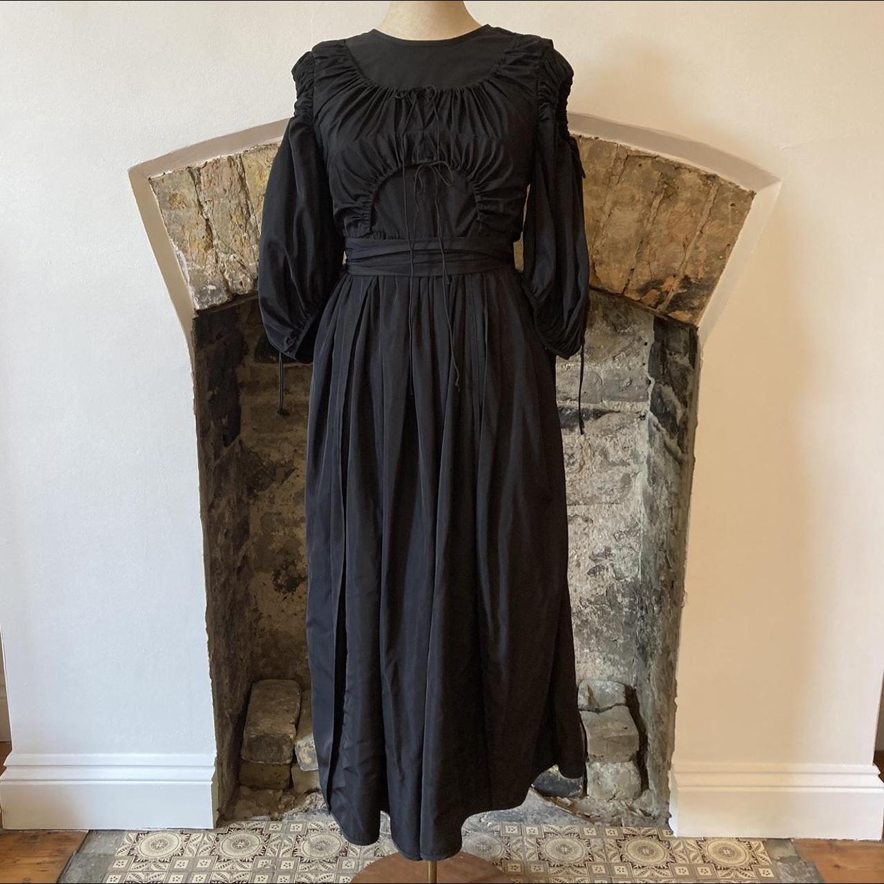 Cecilie Bahnsen Black Recycled Faille/Polyester... - Depop