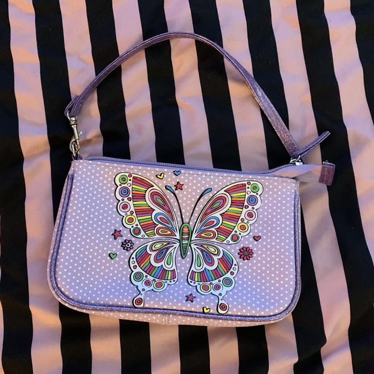 David Charles - Girls Pink Crystal Butterfly Bag (12cm) | Childrensalon  Outlet