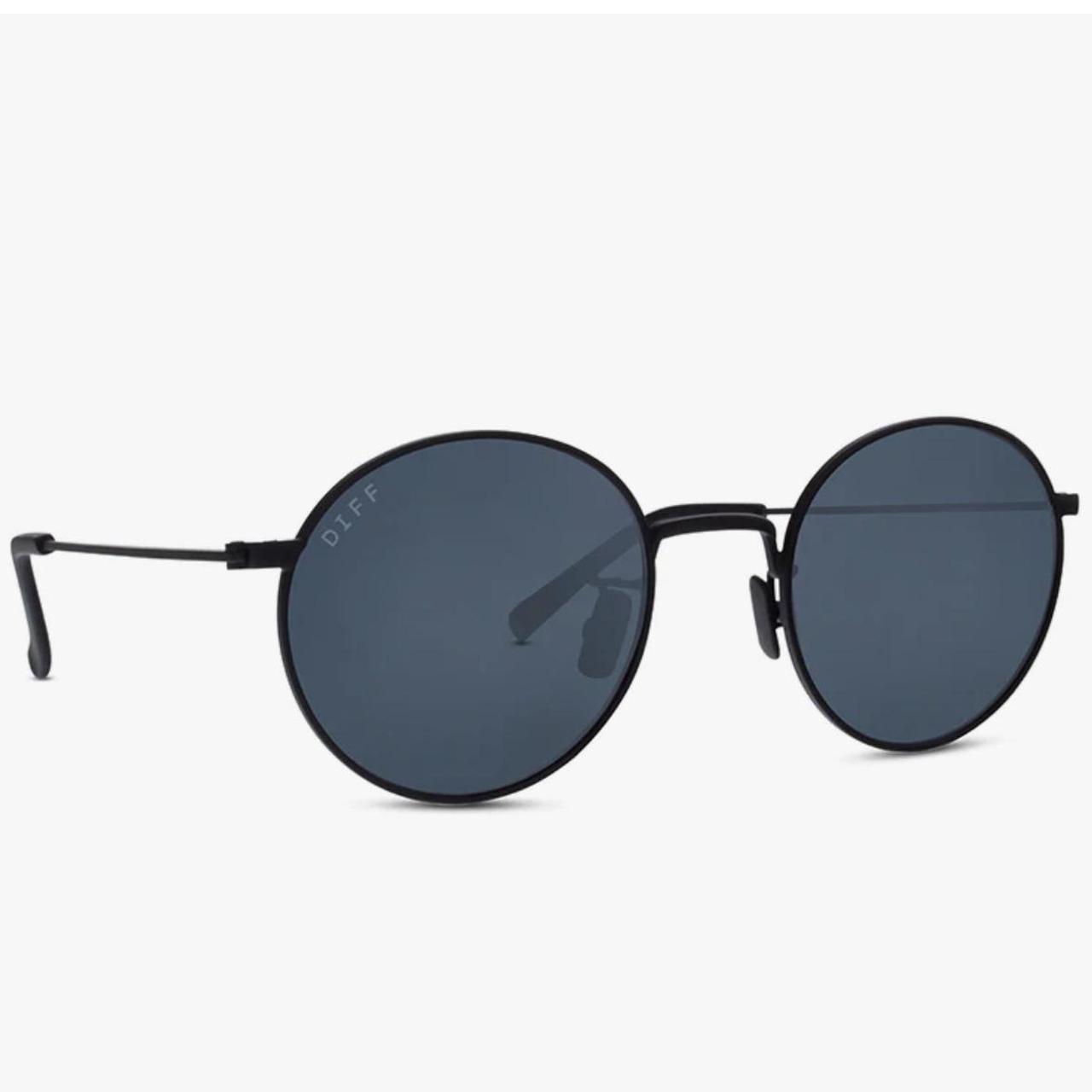 DIFF Women's Black Sunglasses Depop