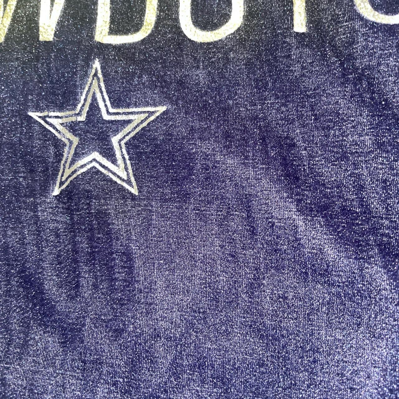 Hardly used velvet material Dallas Cowboys shirt! I - Depop