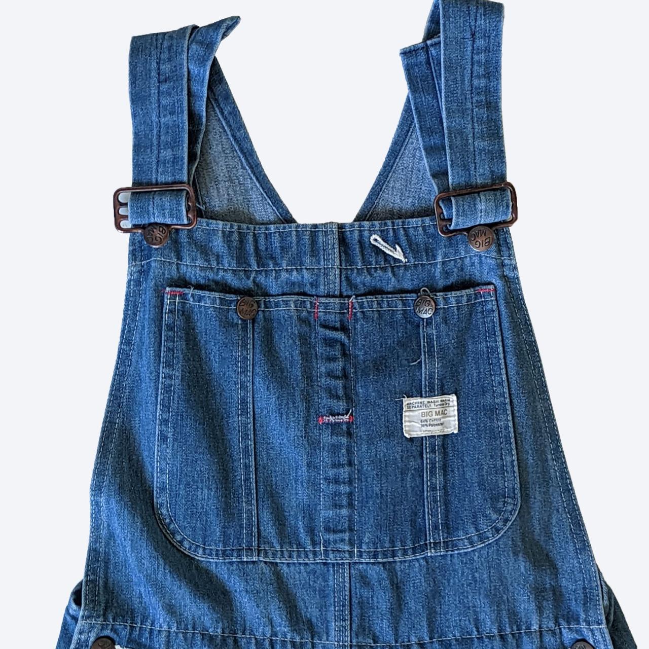 Men's Vintage Denim Bib Overalls from Big Mac JC... - Depop