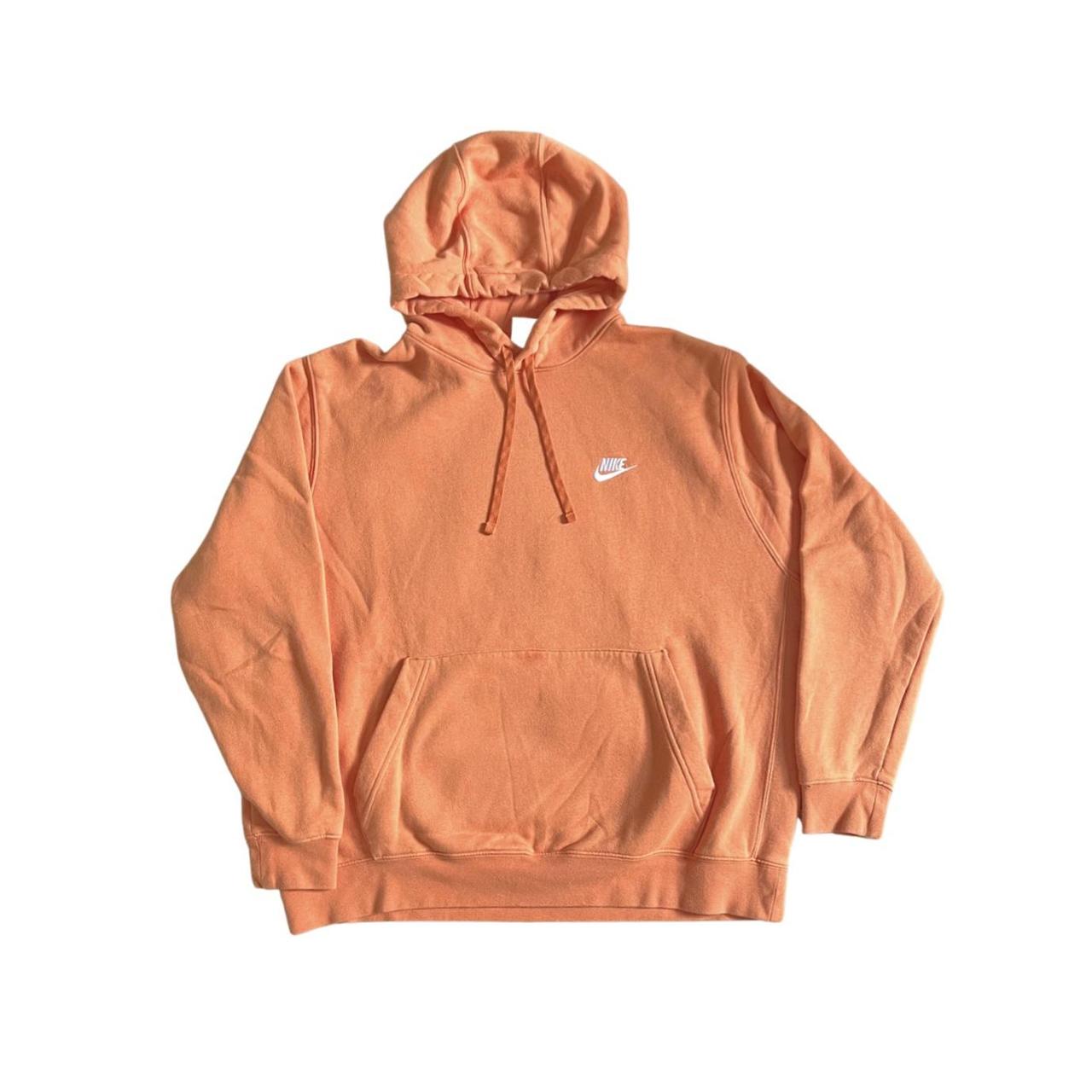 Peach colored nike hoodie sale