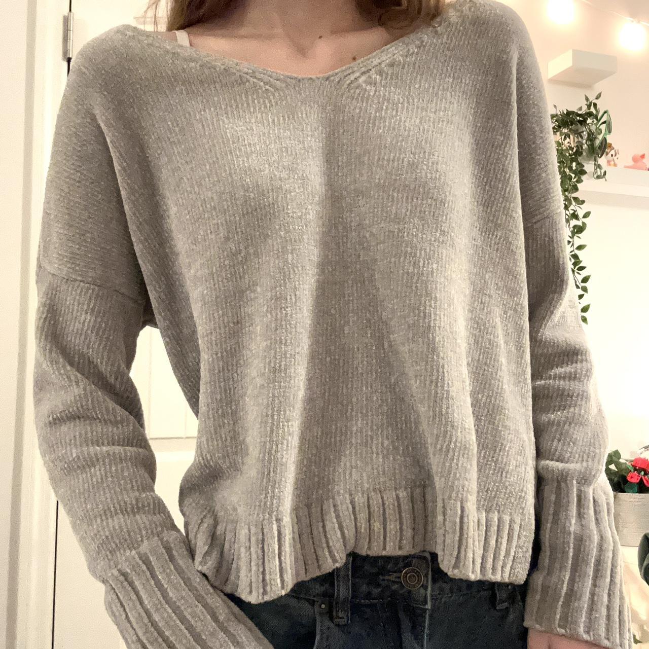 2000s Hollister chenille sweater Size:... - Depop