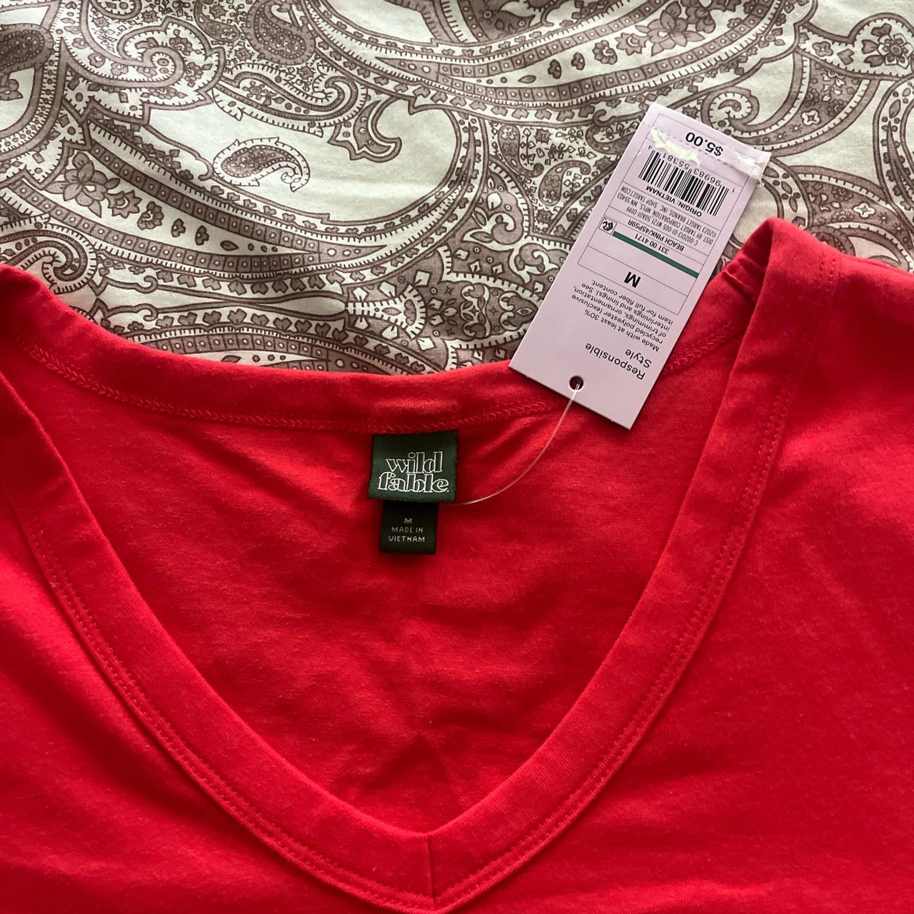 Target Wild Fable brand new red v neck