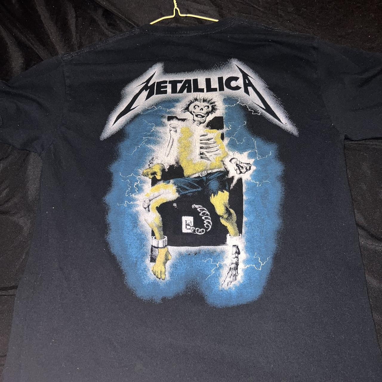 Vintage 90s Metallica 'Ride the Lightning' *size - Depop