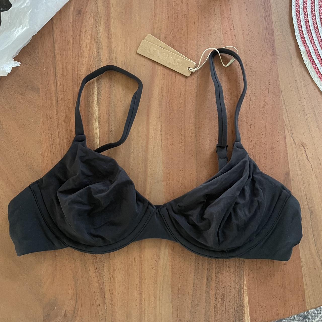 Skims no show balconette bra in the shade onxy, size - Depop