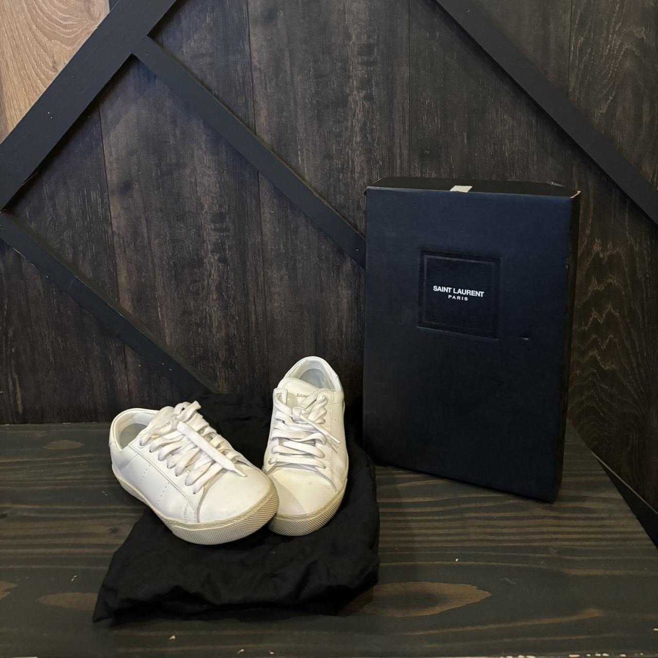 YSL wolly soft off white sneakers Depop