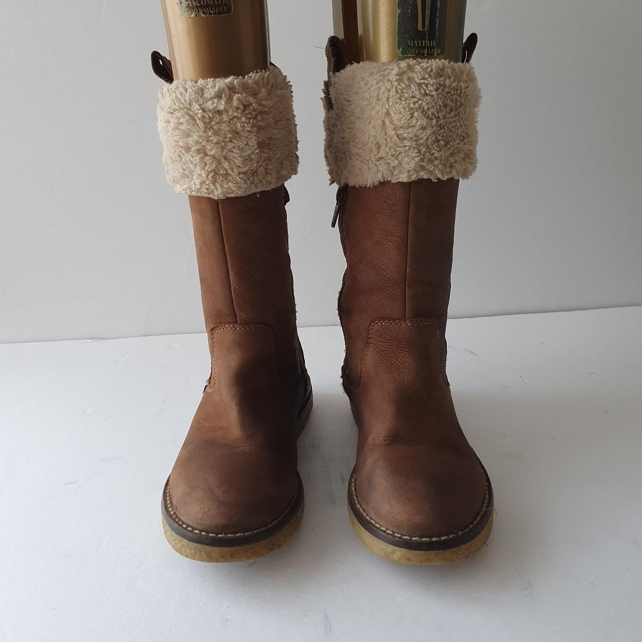 Zara Over The Knee Shearling Lined Boots Zara Tall Flat Brown