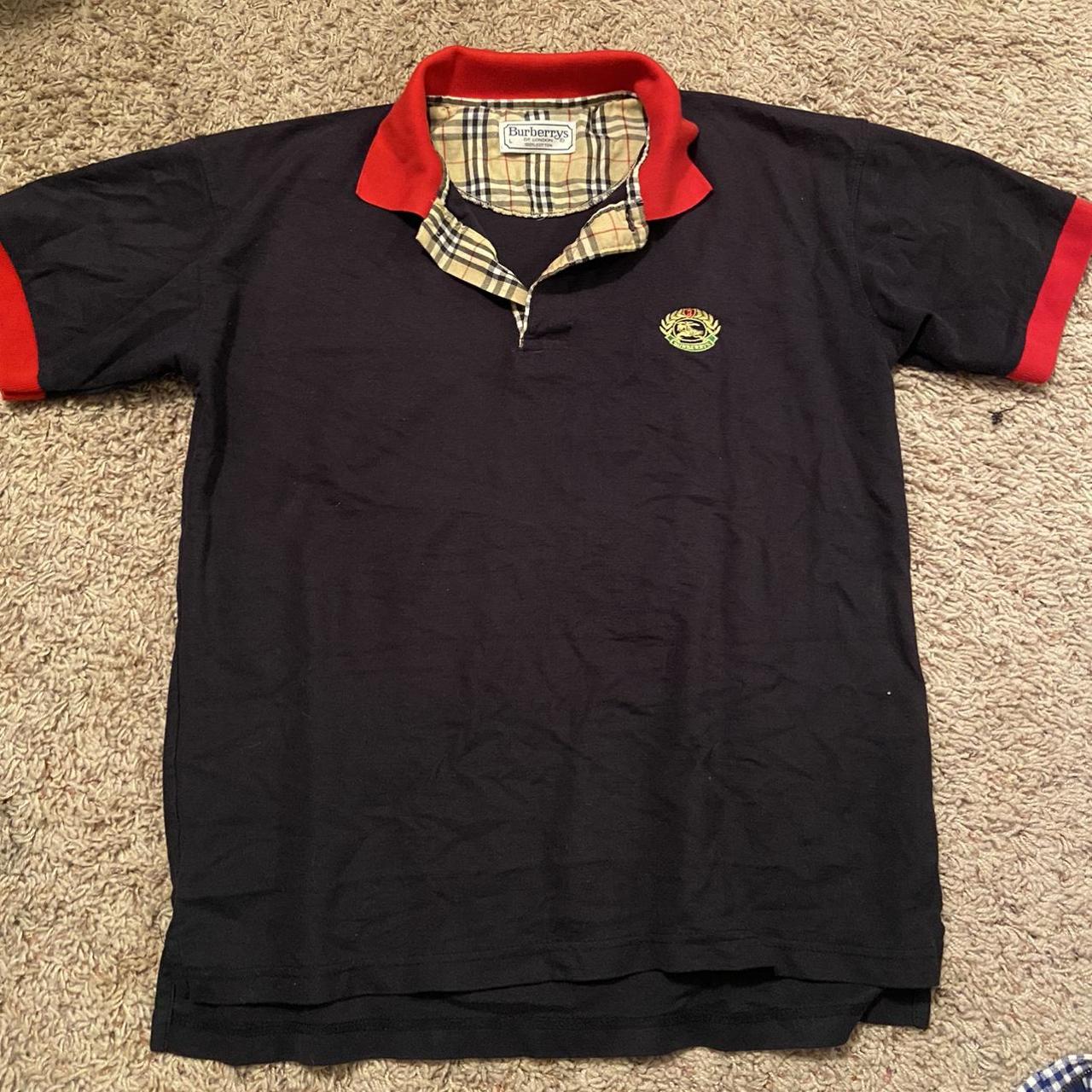 Beautiful Large Burberry Polo Shirt 100 Cotton Depop   P0 