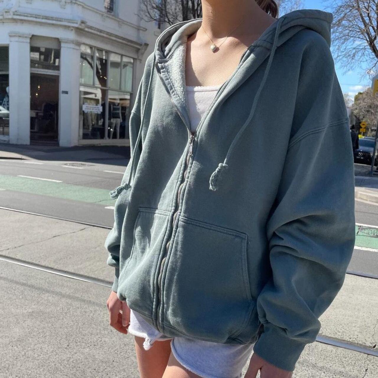 Brandy melville green hoodie best sale