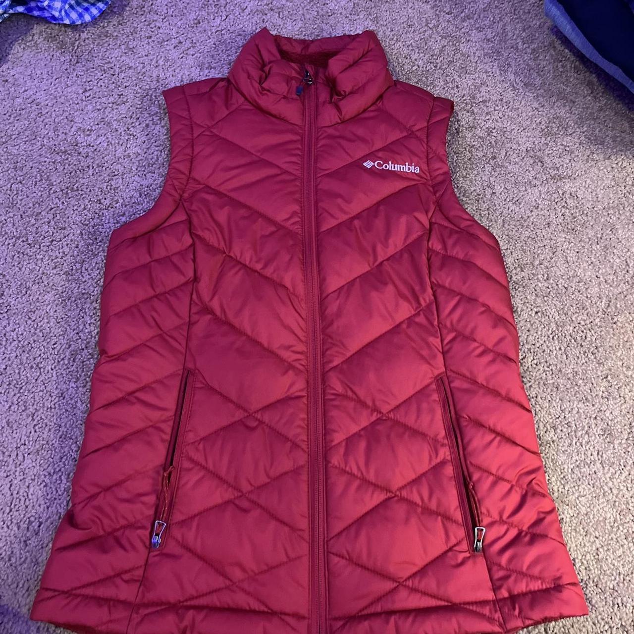 red columbia vest - omni heat - xs - Depop